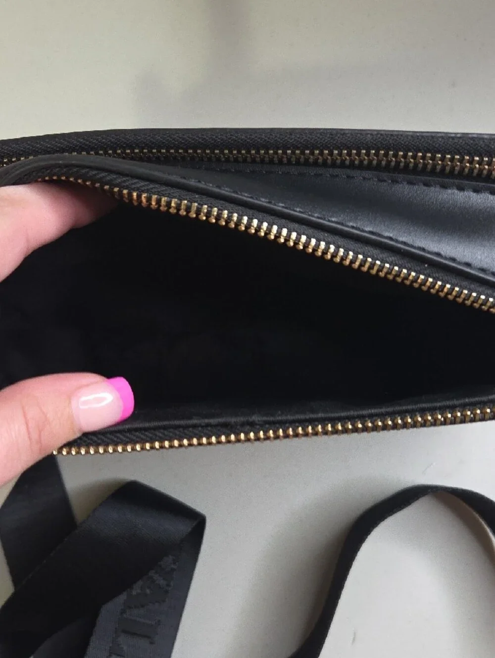 Valentino Orlandi Black Crossbody Bag with Gold Studs